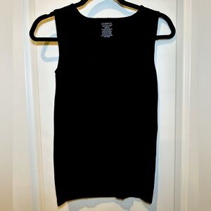 Seamless Black Tank Top S